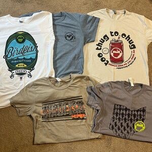 Birdfish brewery size small unisex T-Shirt Collection - Set of 5